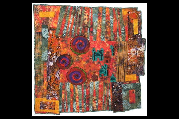 A New Journey, art quilt by Carolyn Mazloomi