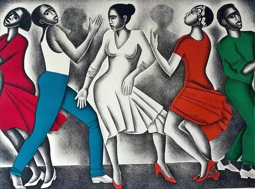 Dancing (1990), Elizabeth Catlett