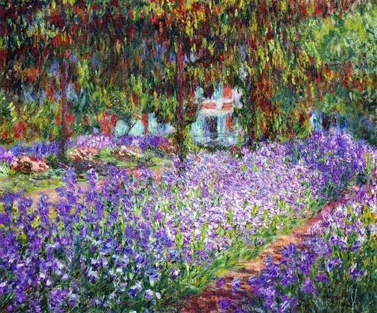 The Artist’s Garden in Giverny by Claude Monet, 1900